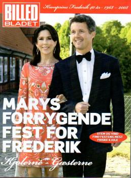 2008 Royal Dänemark Prinzessin Princess Mary Prinz Frederik 40 ar Jahre Denmark